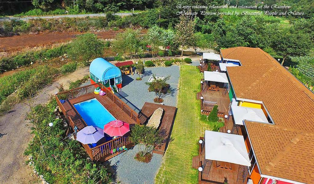 Rainbow Hwangto Pension Pyeongchang Eksteriør bilde
