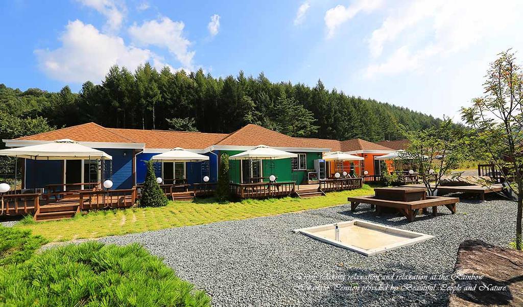 Rainbow Hwangto Pension Pyeongchang Eksteriør bilde